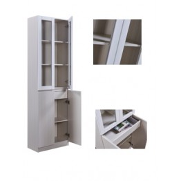 Dolce Plus 23.6寸白橡木色配白色高身書櫃